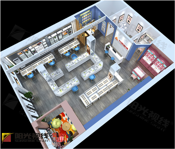 内蒙古赤峰光明眼镜店装修设计图