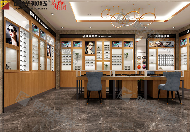 眼镜店装修图片-阳光视线